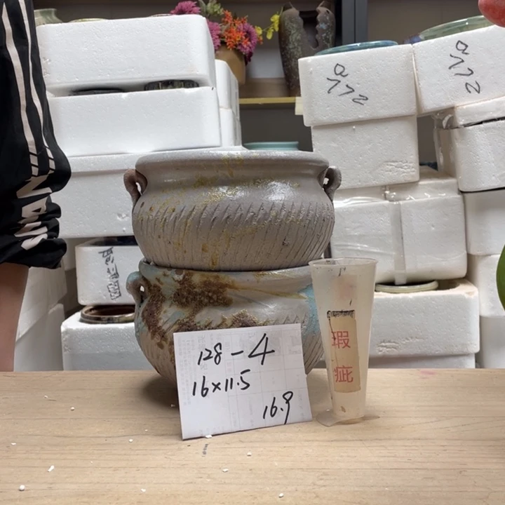 粗陶多肉花盆微瑕4