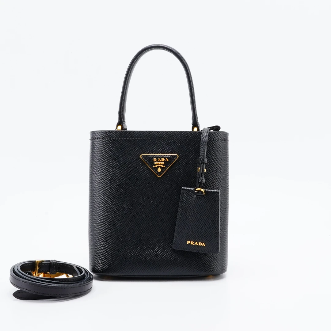 95新 Prada/普拉达 【静文】水桶包十字纹/BG23005947