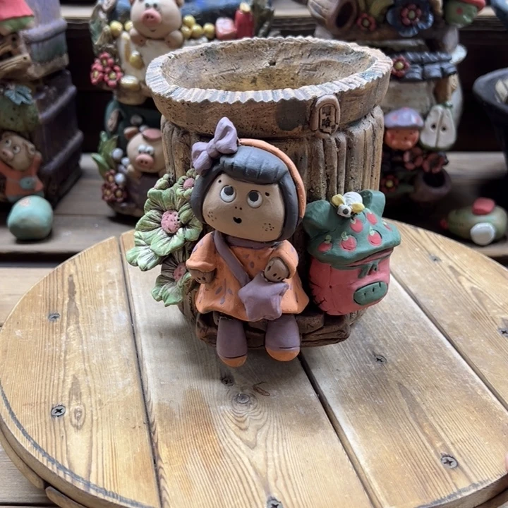 嘻哈多肉花盆百搭