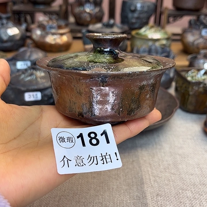 裸柴烧陶瓷手工茶器