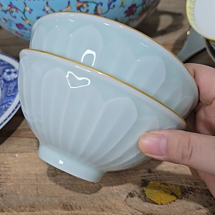 小***姐瓷片微瑕5寸2个米饭碗666