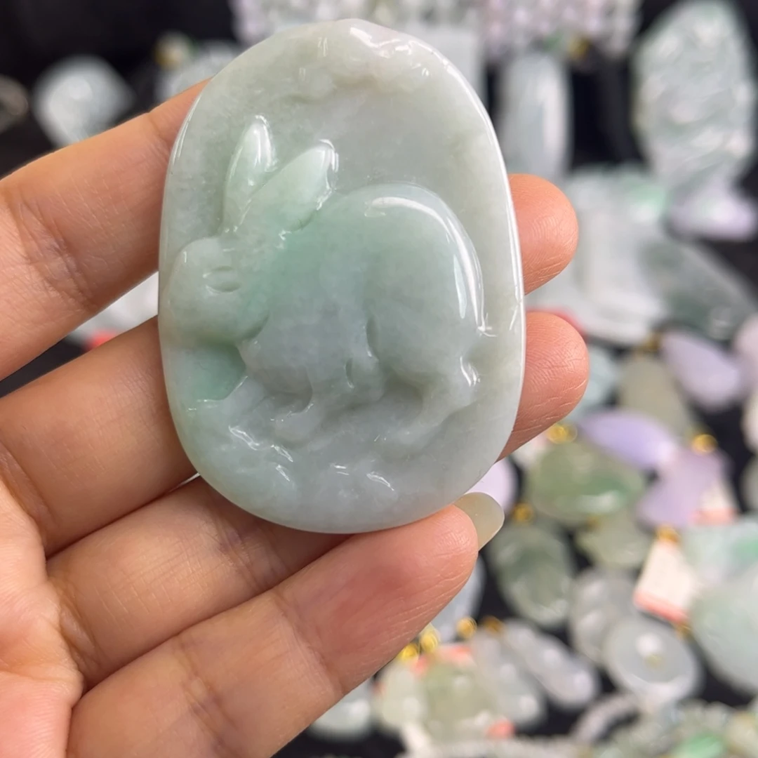 翡翠未镶嵌吊坠(不含链)