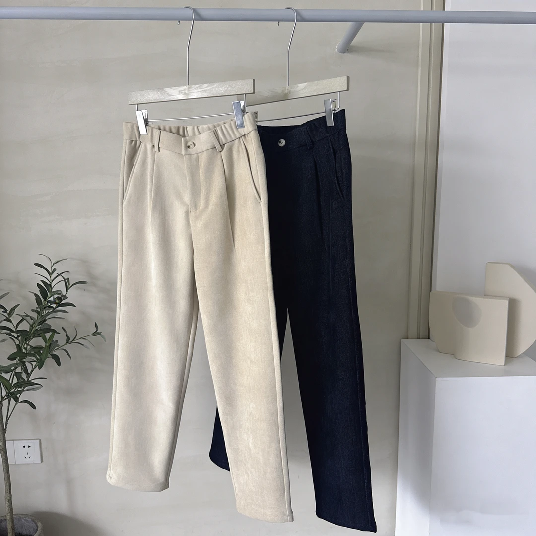 J-1007#韩版百搭通勤宽松保暖休闲裤男（福利）