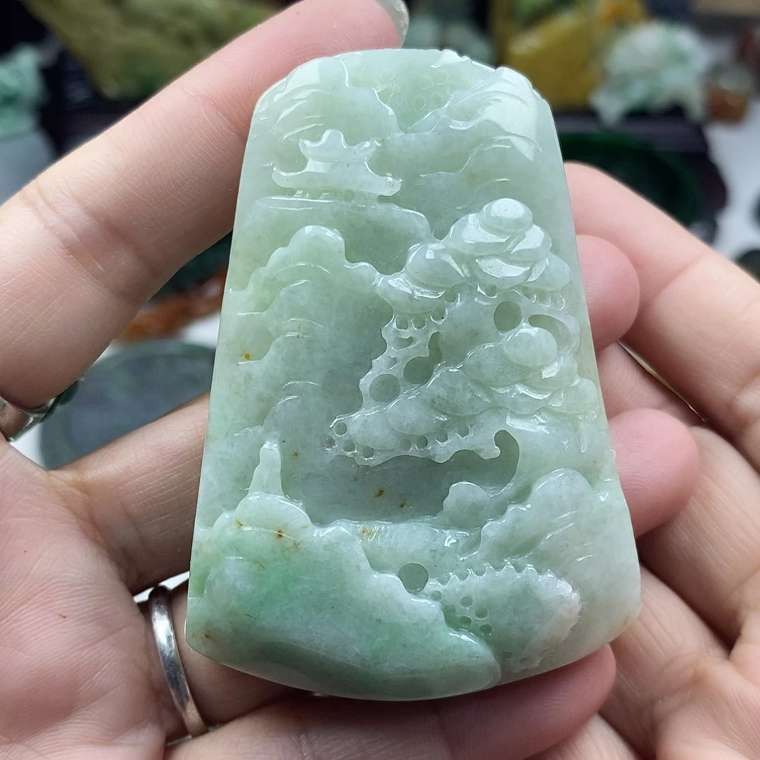 颈饰未镶嵌翡翠牌子