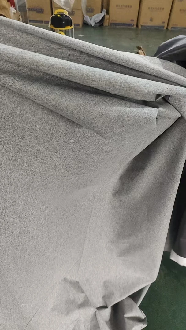 瑕疵灰色麻感窗帘发一片