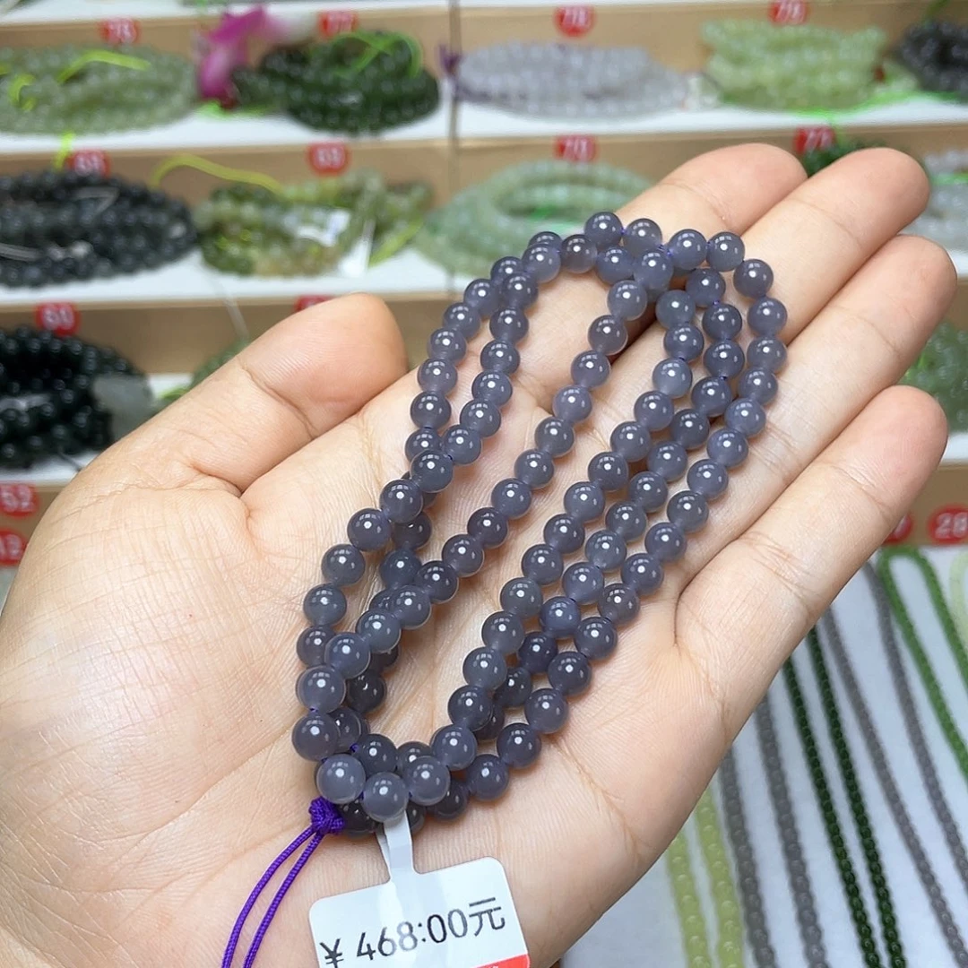 懒***羊和田玉未镶嵌颈饰6mm