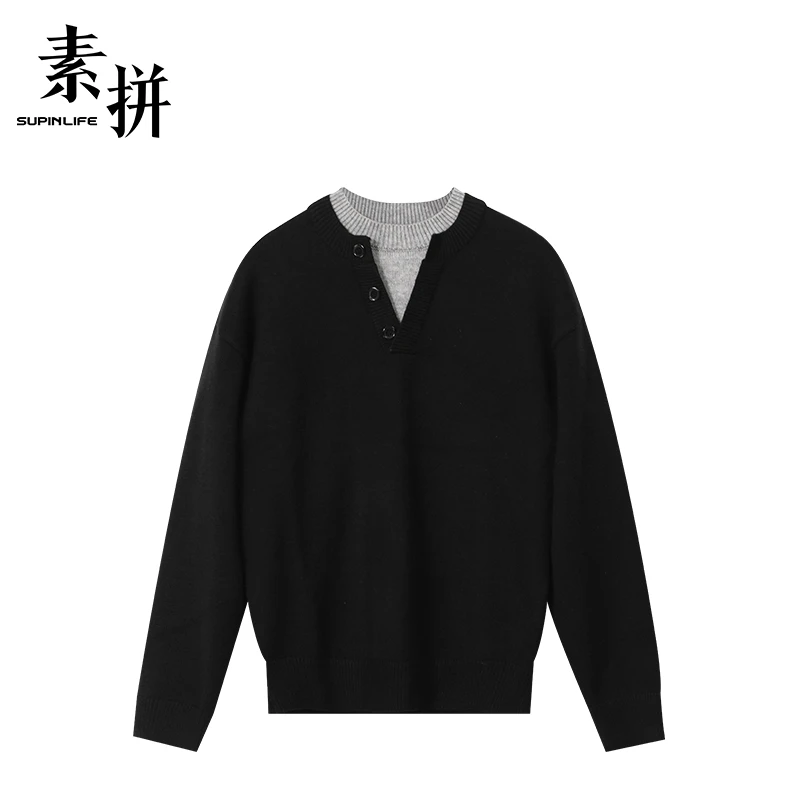 素拼针织衫SPAZZ457168AM