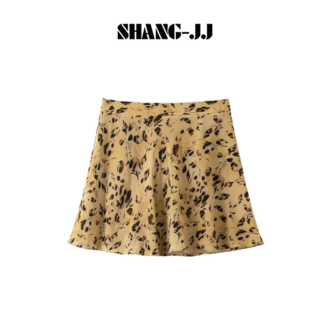 SHANG-JJ【故事的小黄花】25ss新品满分桑蚕丝气质半身裙q134166p
