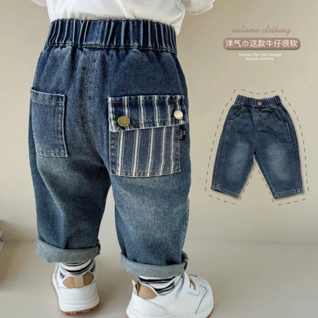 500休闲时尚牛仔裤男女童春秋款