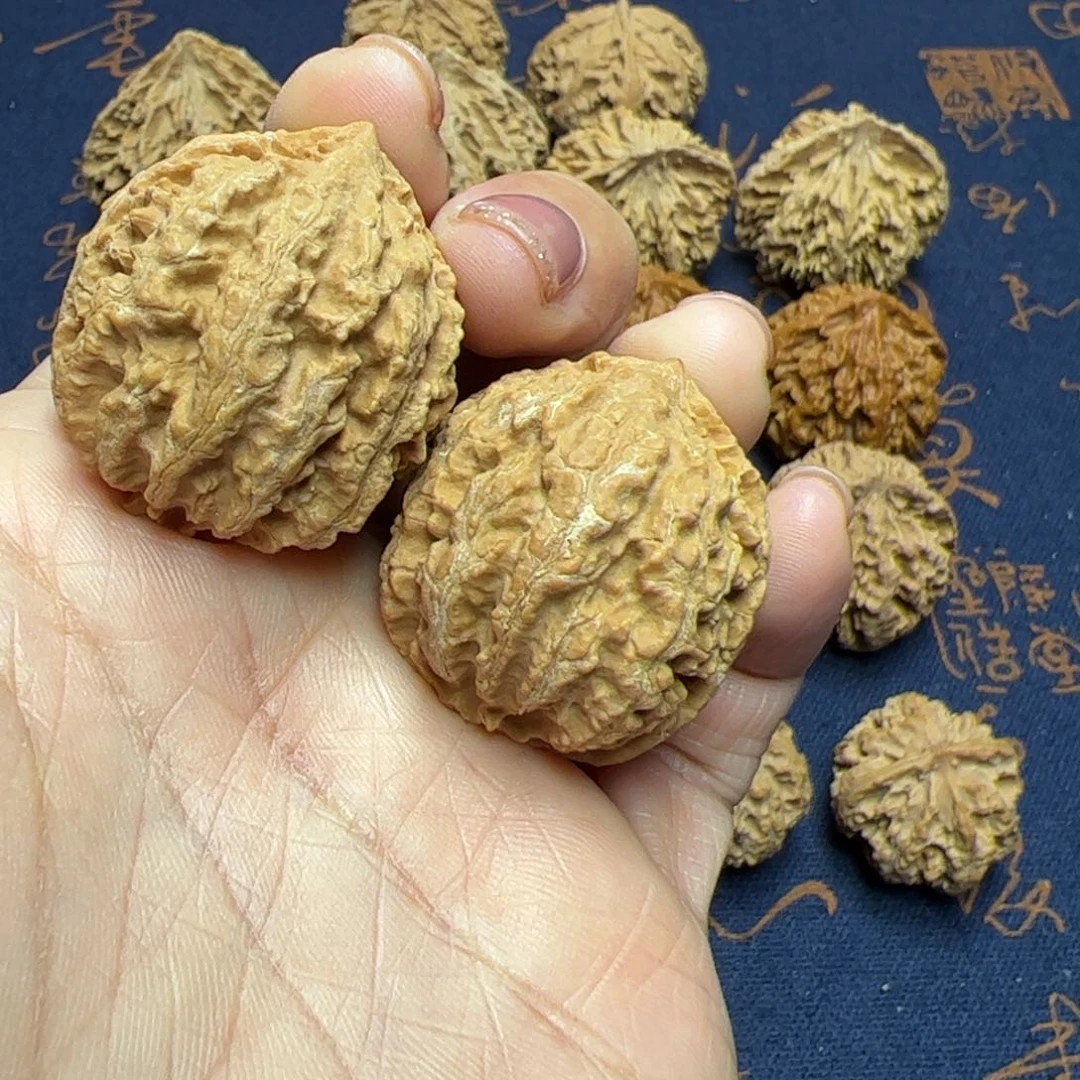 文玩核桃把件秦岭野生植物核桃