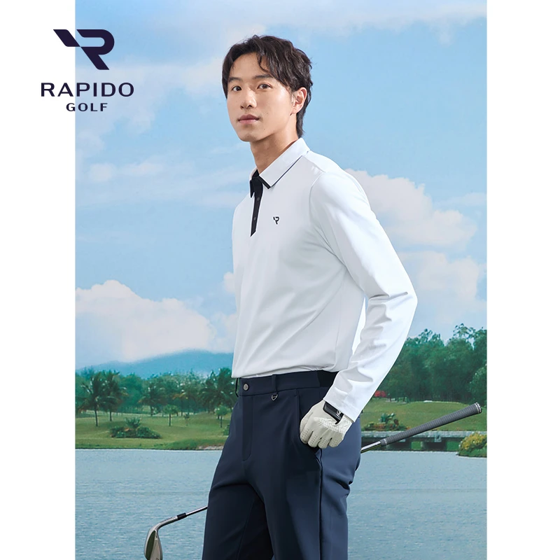【新品】Rapido睿必度25春男士GOLF加绒长袖POLO衫雳霹道VN5Z41P06