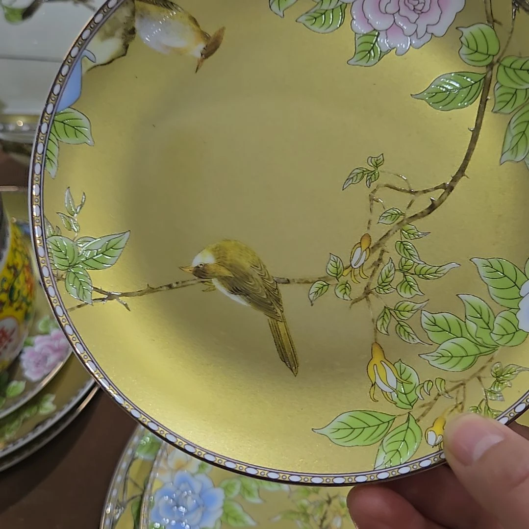 碗瑕疵小变色琴瑟和鸣6寸6个骨碟666666