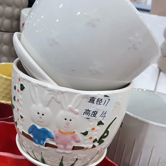 多肉绿植陶瓷花盆9.9包邮