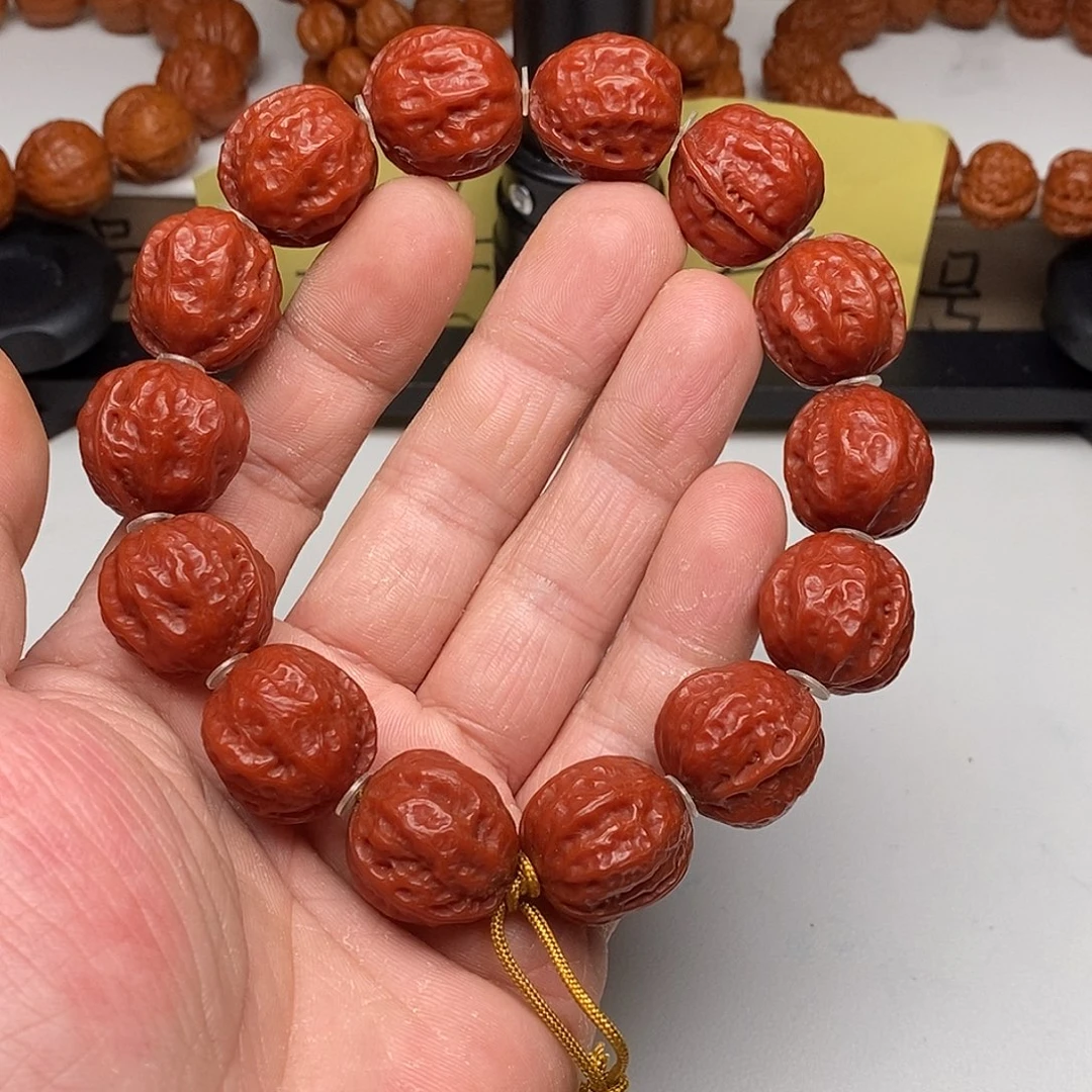 木质类文玩核桃2.0红皮八棱