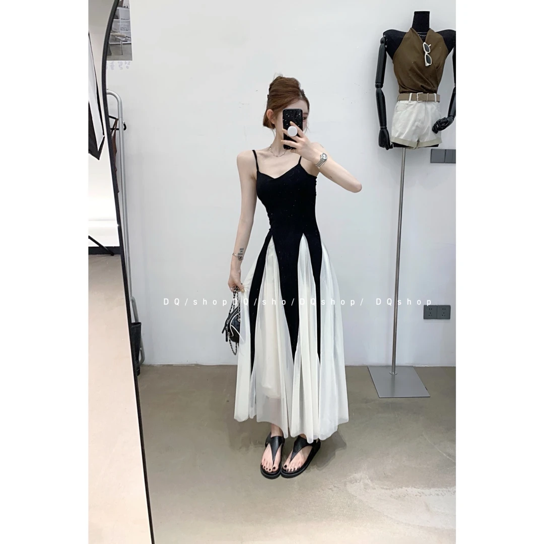 【 光影情书】拼接立体感连衣裙