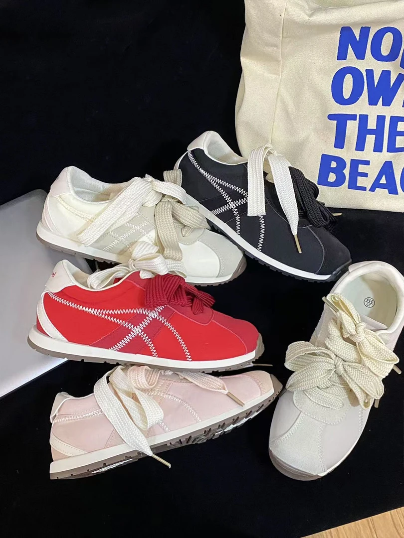 复古2025新款低帮春季百搭ins风板鞋女鞋休闲鞋女德训运动阿甘鞋