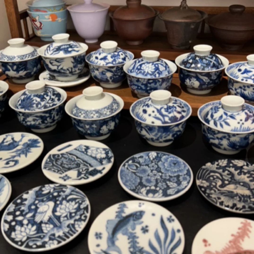 溪山叙蛇年福利茶器陶瓷手绘柴窑