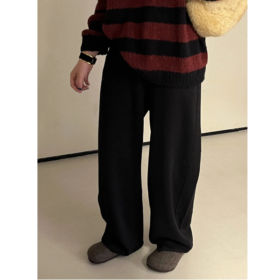 羊毛混纺空气奶奶裤 J24K301