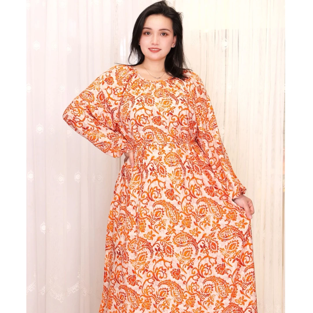 【皇后1】isilhanish ｜2025最新款棉绸时尚连衣裙8078