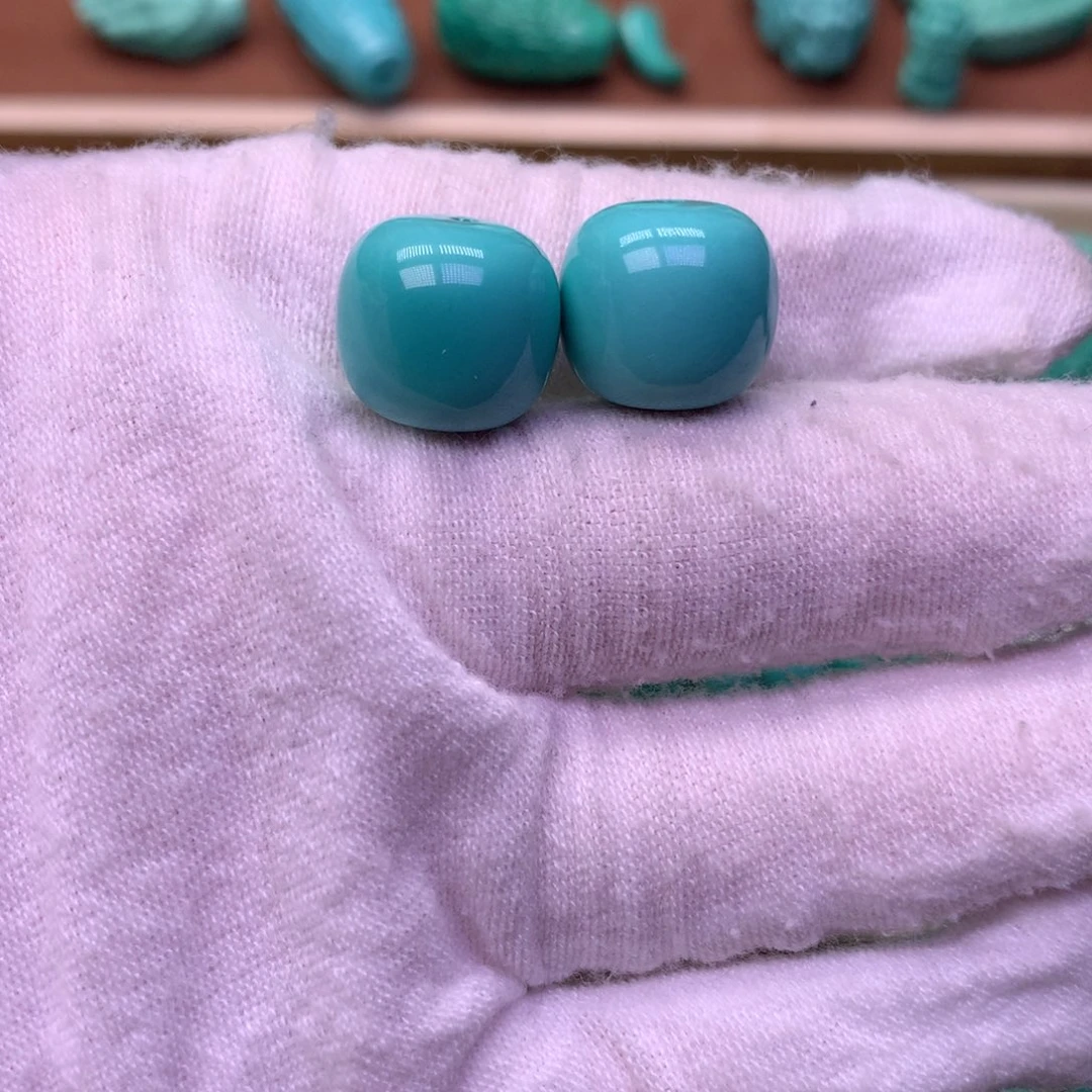 ****星原生态散珠配珠老型一对卡14