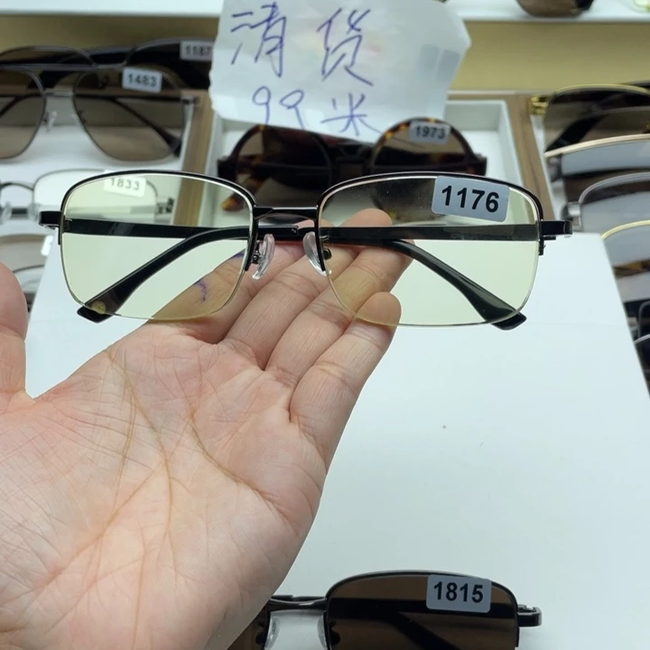 竹叶青半框眼镜 1176