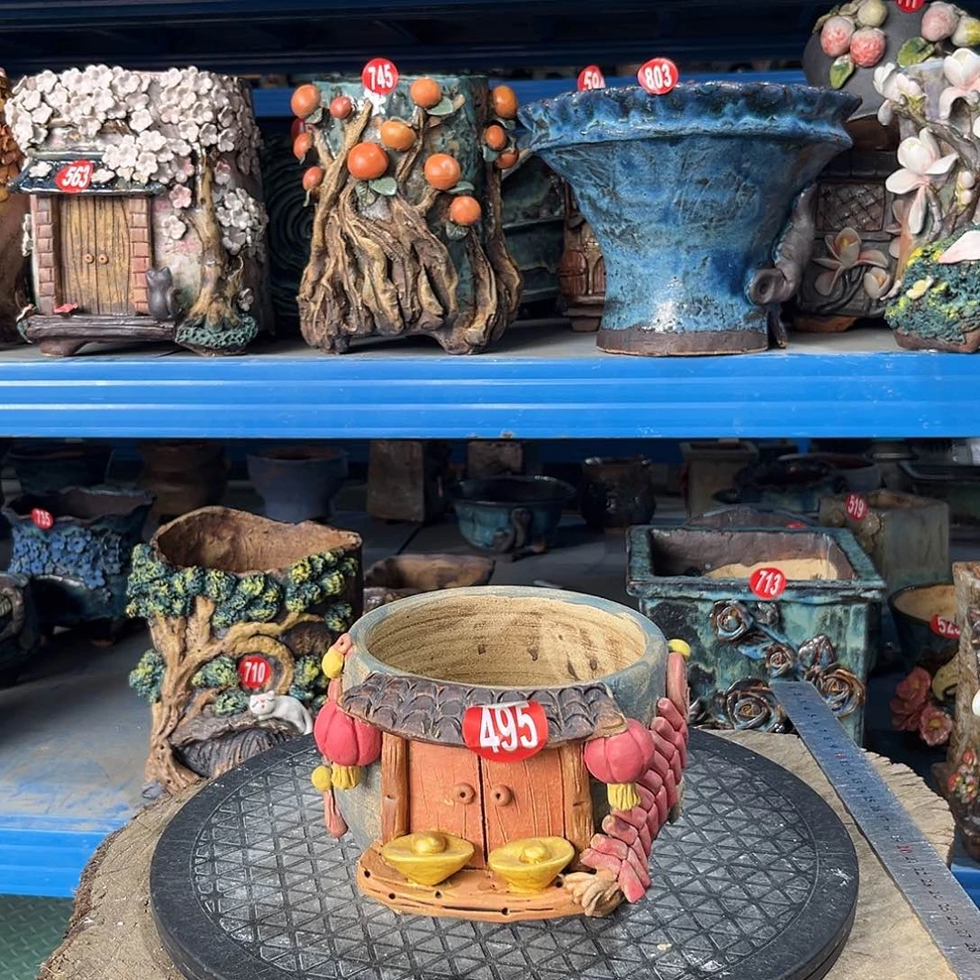 福利495 号陶然花器手工花盆