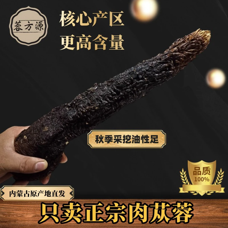 内蒙古阿拉善肉苁蓉整根装直播间专拍黄精