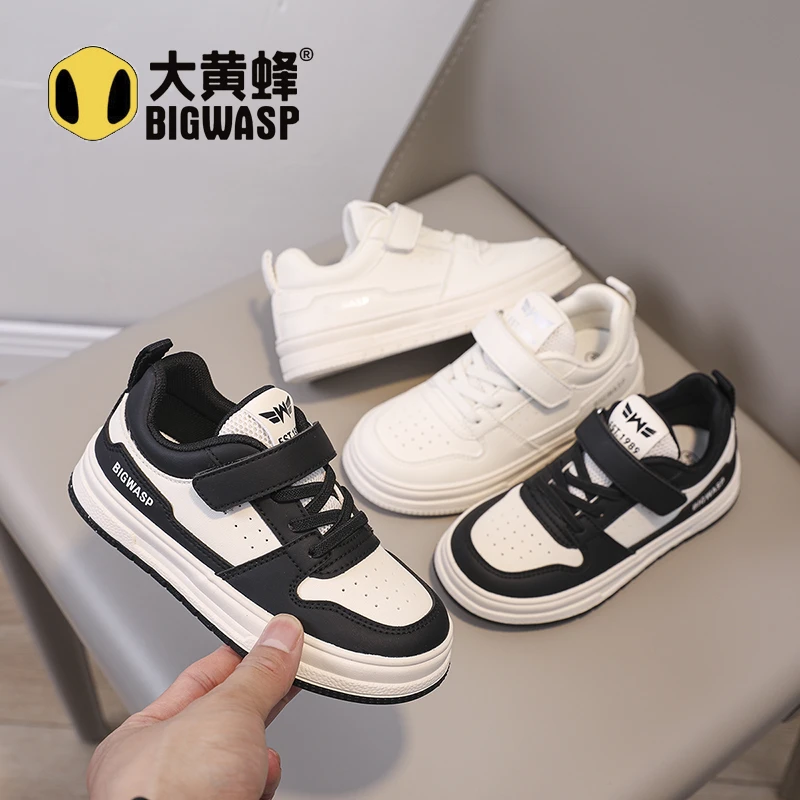 大黄蜂儿童鞋运动鞋小白鞋2025夏季新款儿童鞋透气百搭男女童板鞋