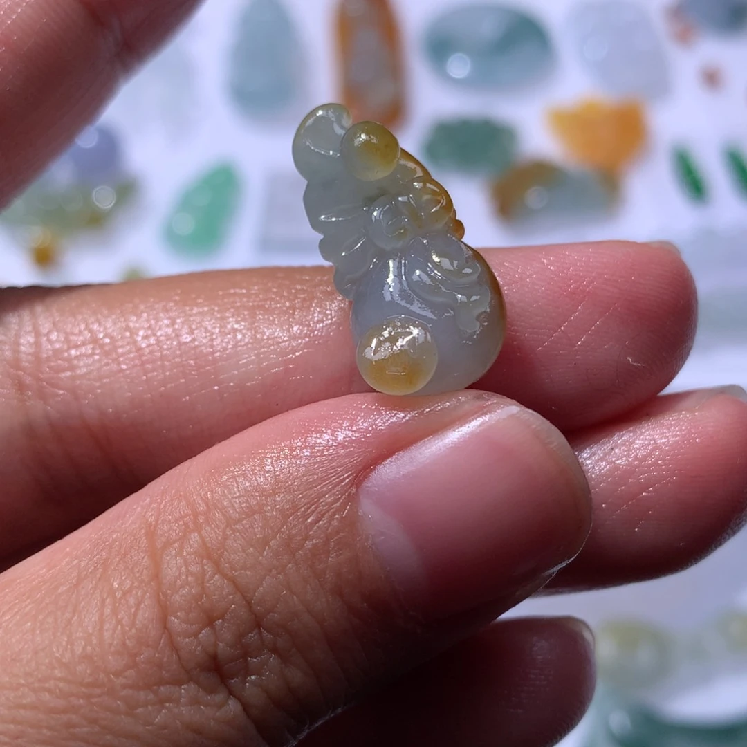 未镶嵌定制翡翠钱袋