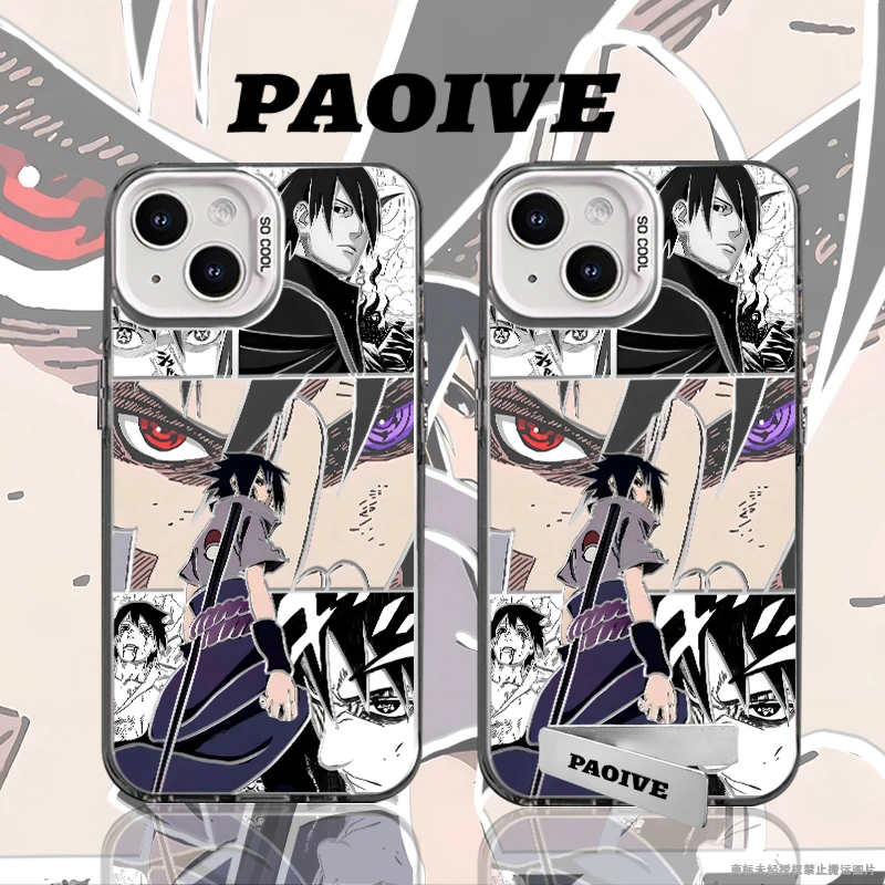 适用苹果华为vivo一加iPhone14小米手机新款佐助支架彩银手机壳