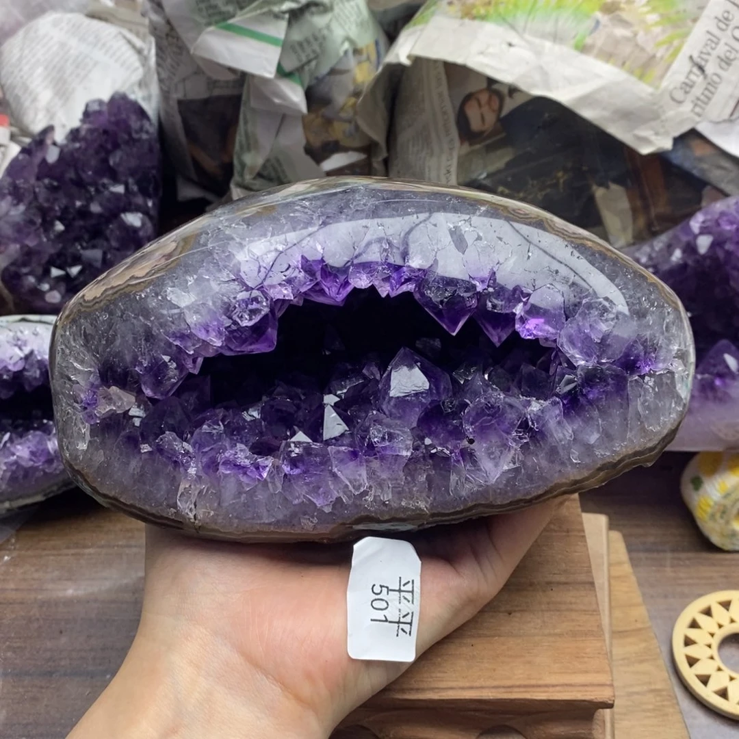 紫晶珠宝半成品未镶嵌