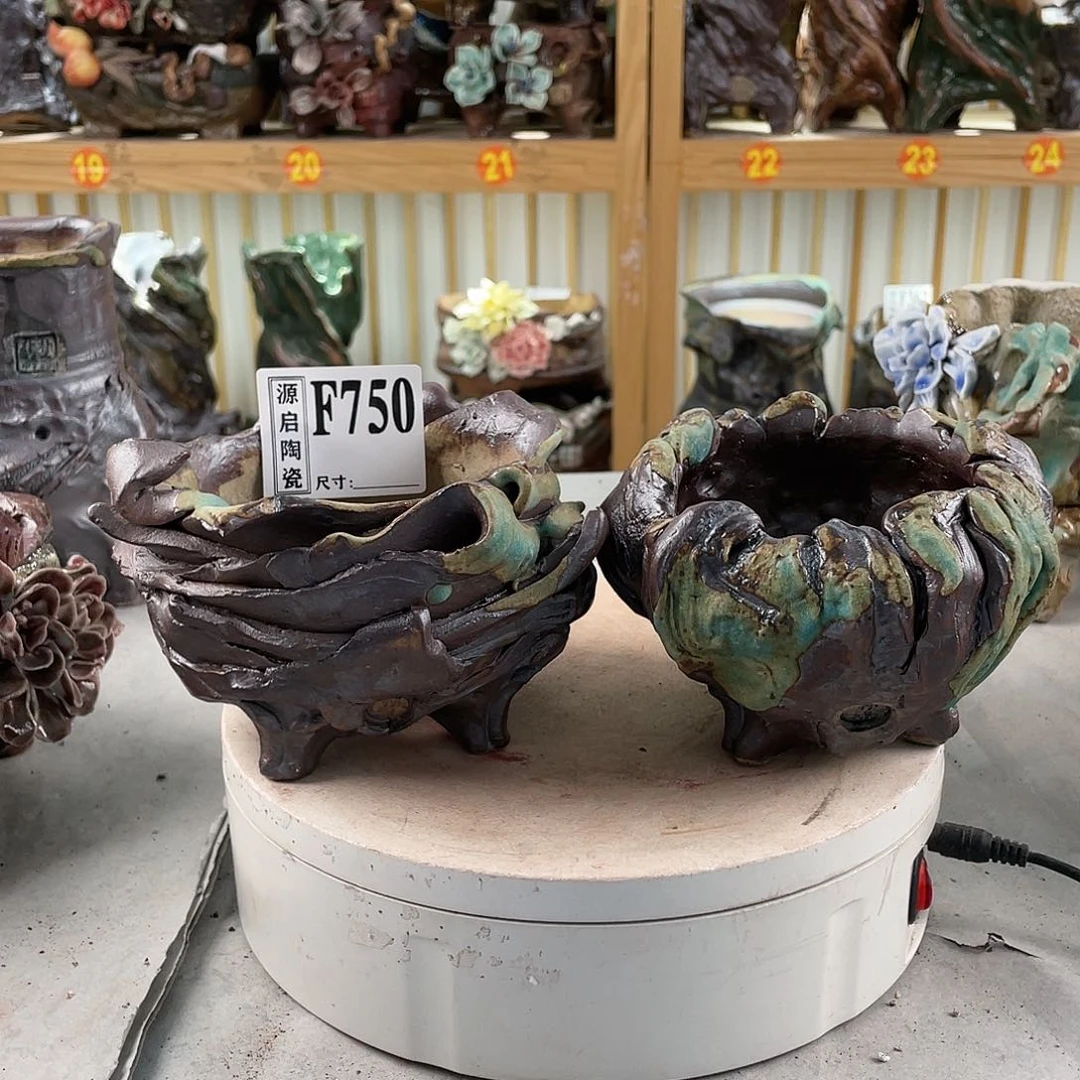 紫砂花盆可****渴手工制作默认微瑕750