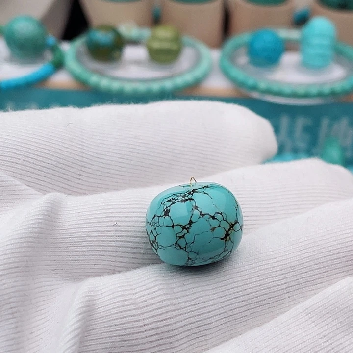 未镶嵌绿松石17.6m m