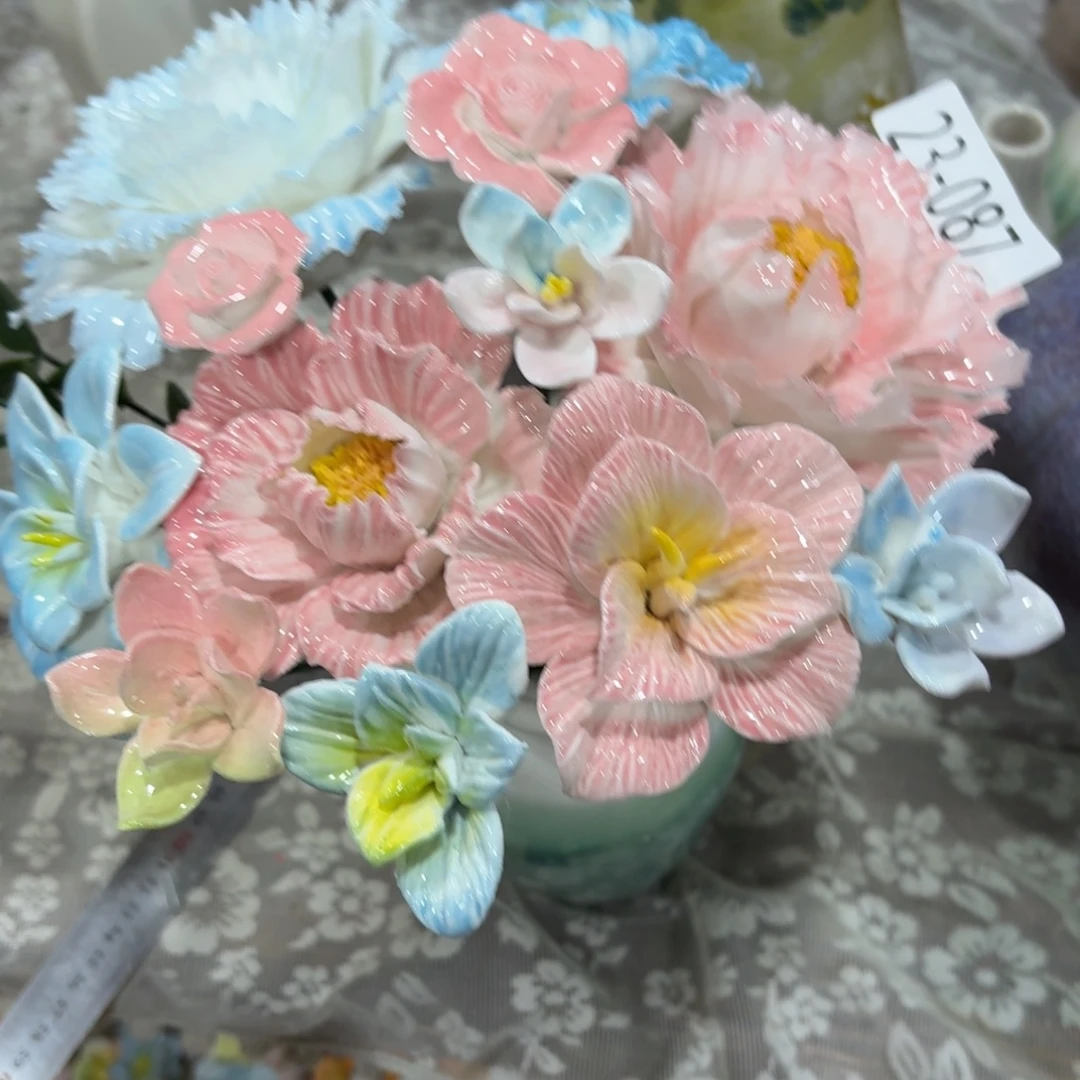 亿***溜2387陶瓷花，拍满20发货，退款拉黑