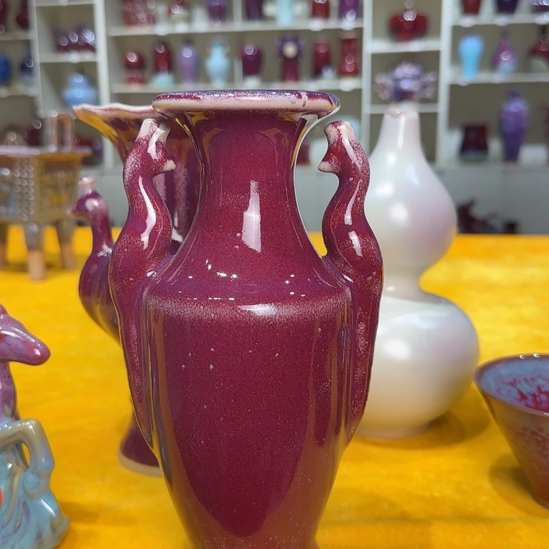 摆件陶郑家钧窑摆件