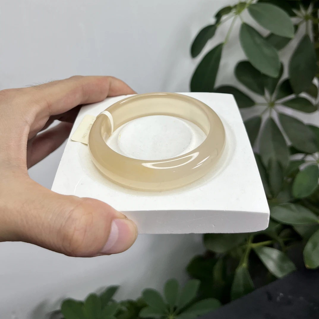 天然玛瑙手镯香槟金腰缠万贯（自然光实拍）