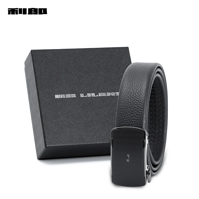 【礼盒装】利郎真皮皮带男自动扣腰带头层牛皮父亲男友老公送礼物