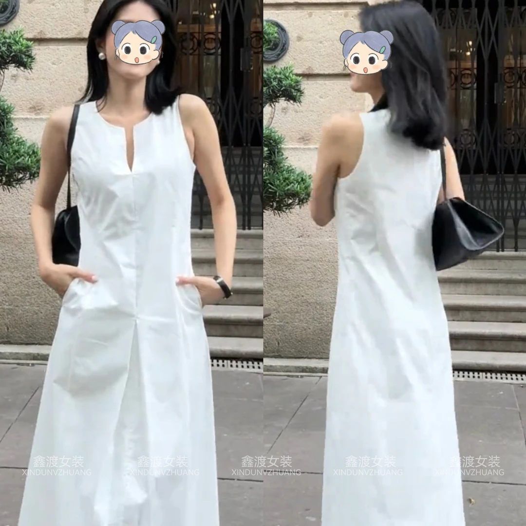 2025夏季新款时尚显瘦气质女士网红洋气连衣裙百搭款D21331