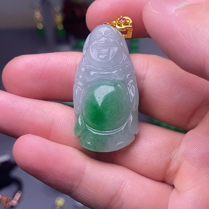 翡翠未镶嵌颈饰吊坠