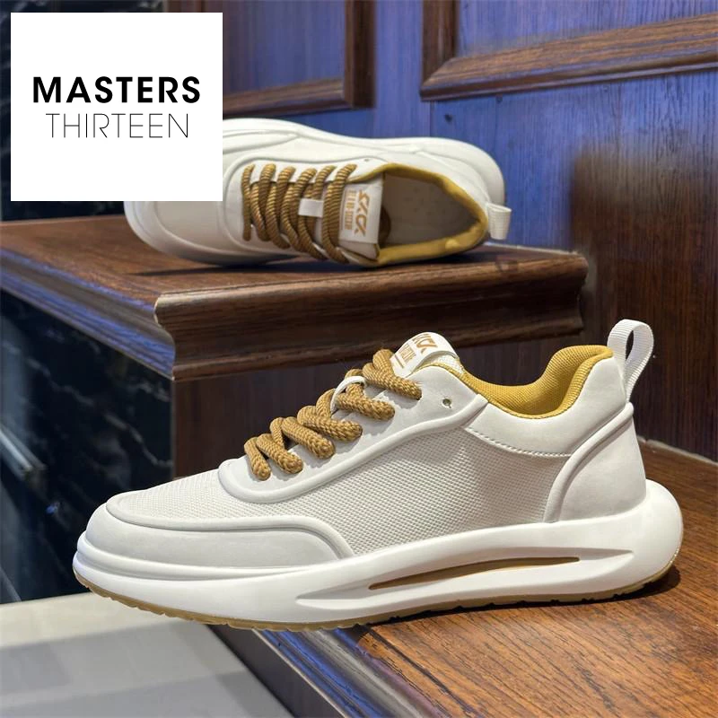 男鞋夏季软底耐磨防滑运动鞋透气网面鞋男士时尚百搭小白鞋-YD383