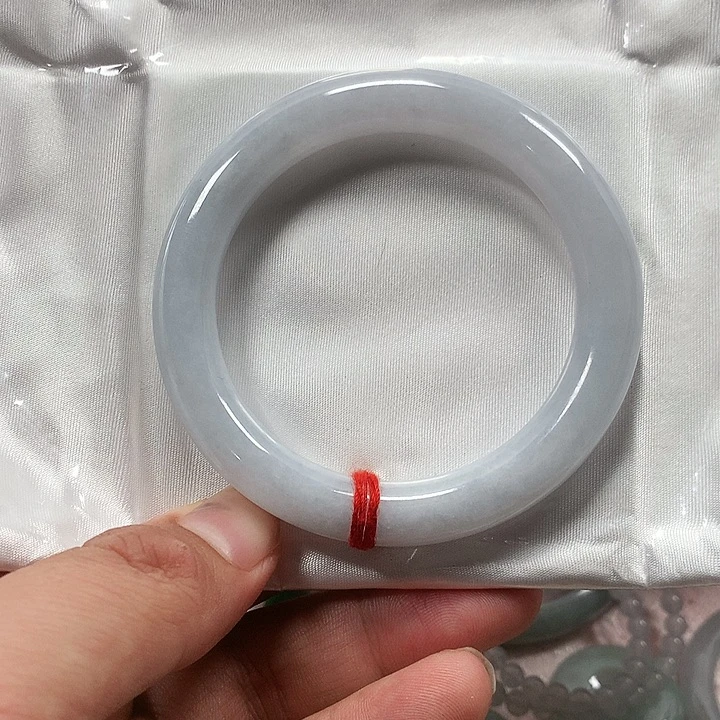 翡翠未镶嵌手镯缅甸翡翠手镯圈口55