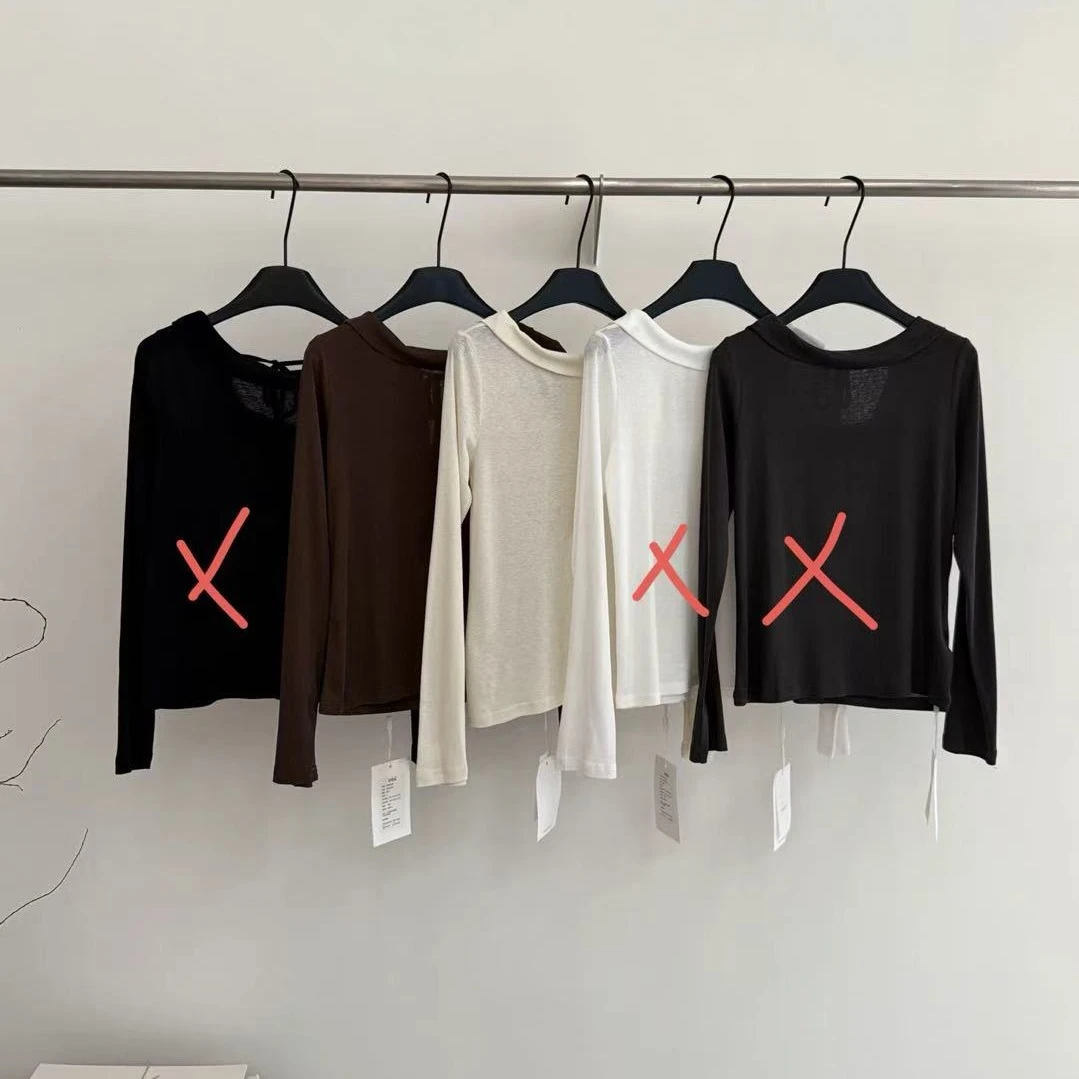 C/23027 韩系简约后背系带针织上衣  9-4