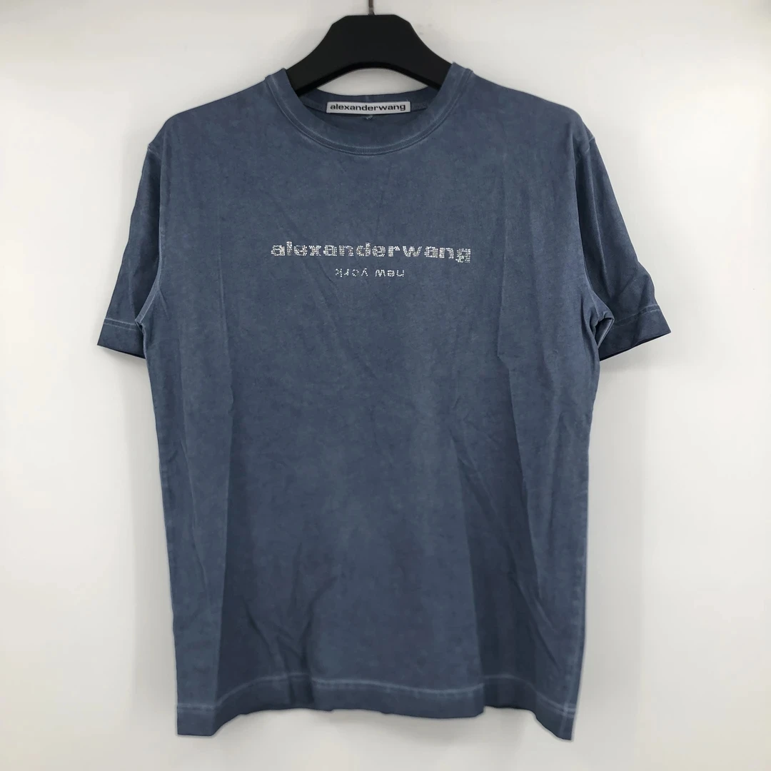 99新 YSL/圣罗兰 Alexander wang水钻短袖
