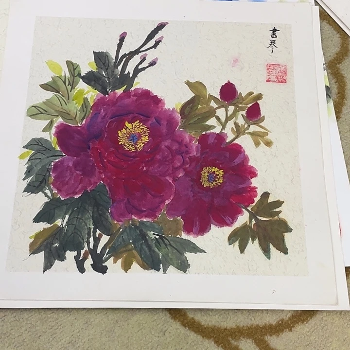 国画38-38卡纸作品艺