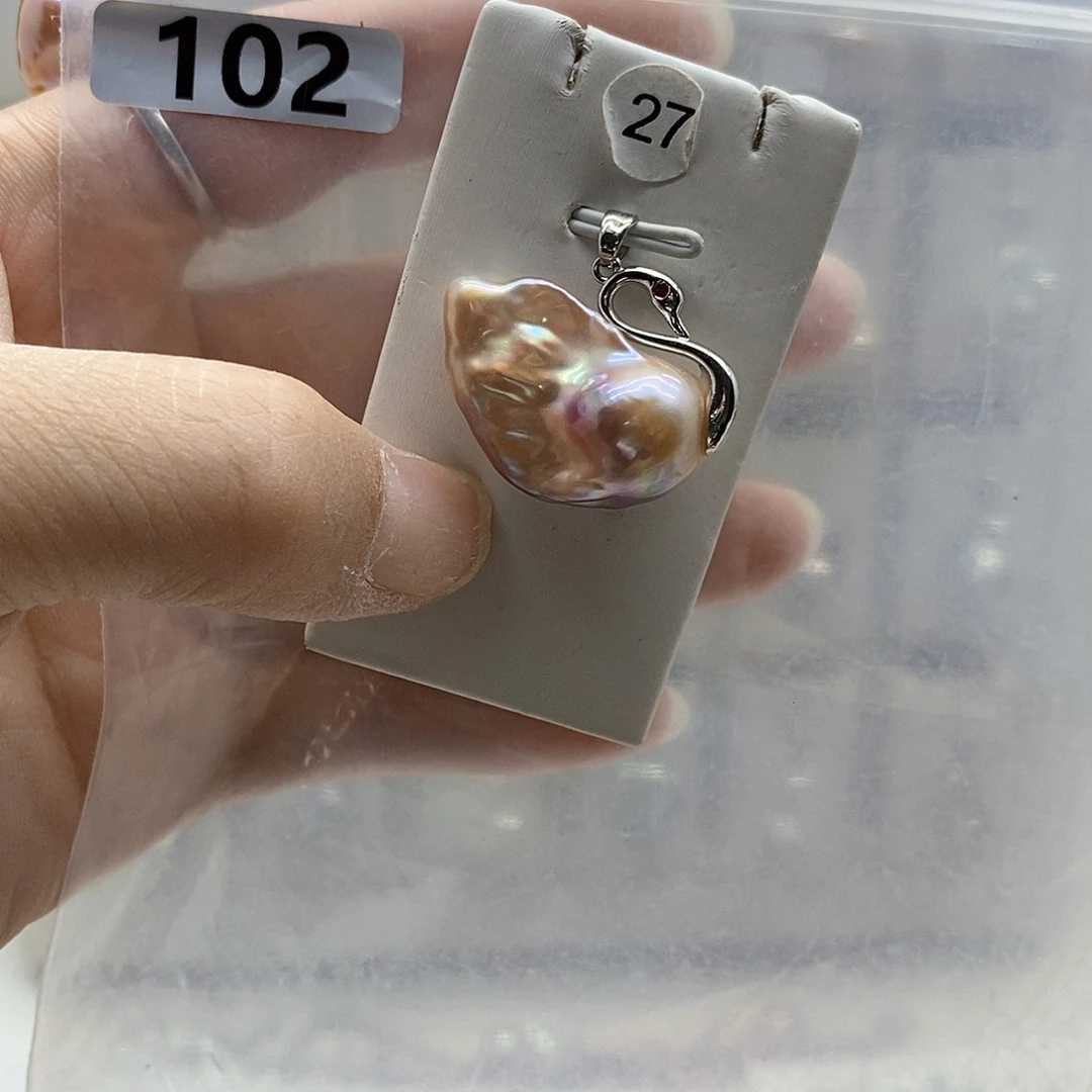 颈饰合金淡水珍珠