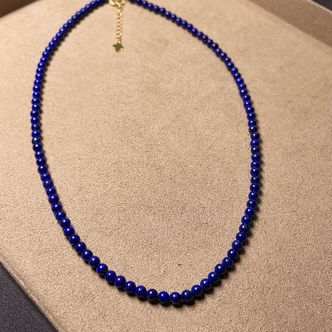 青金石未镶嵌3.8mm锁骨链