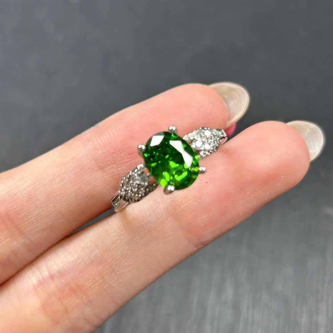 阿鲁沙-典藏轻奢艳绿宝-精工合金培育戒指533