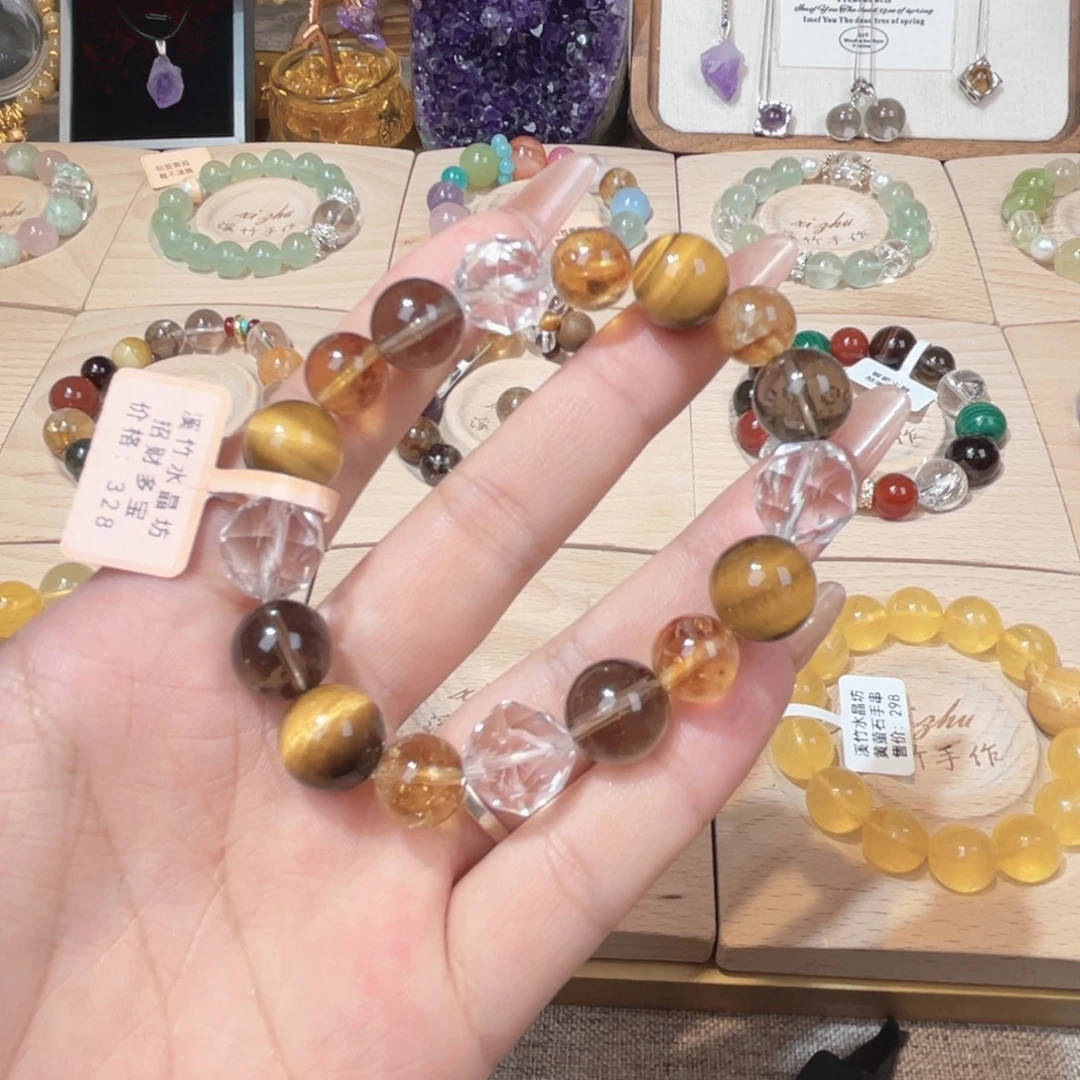 水晶手链未镶嵌天然水晶