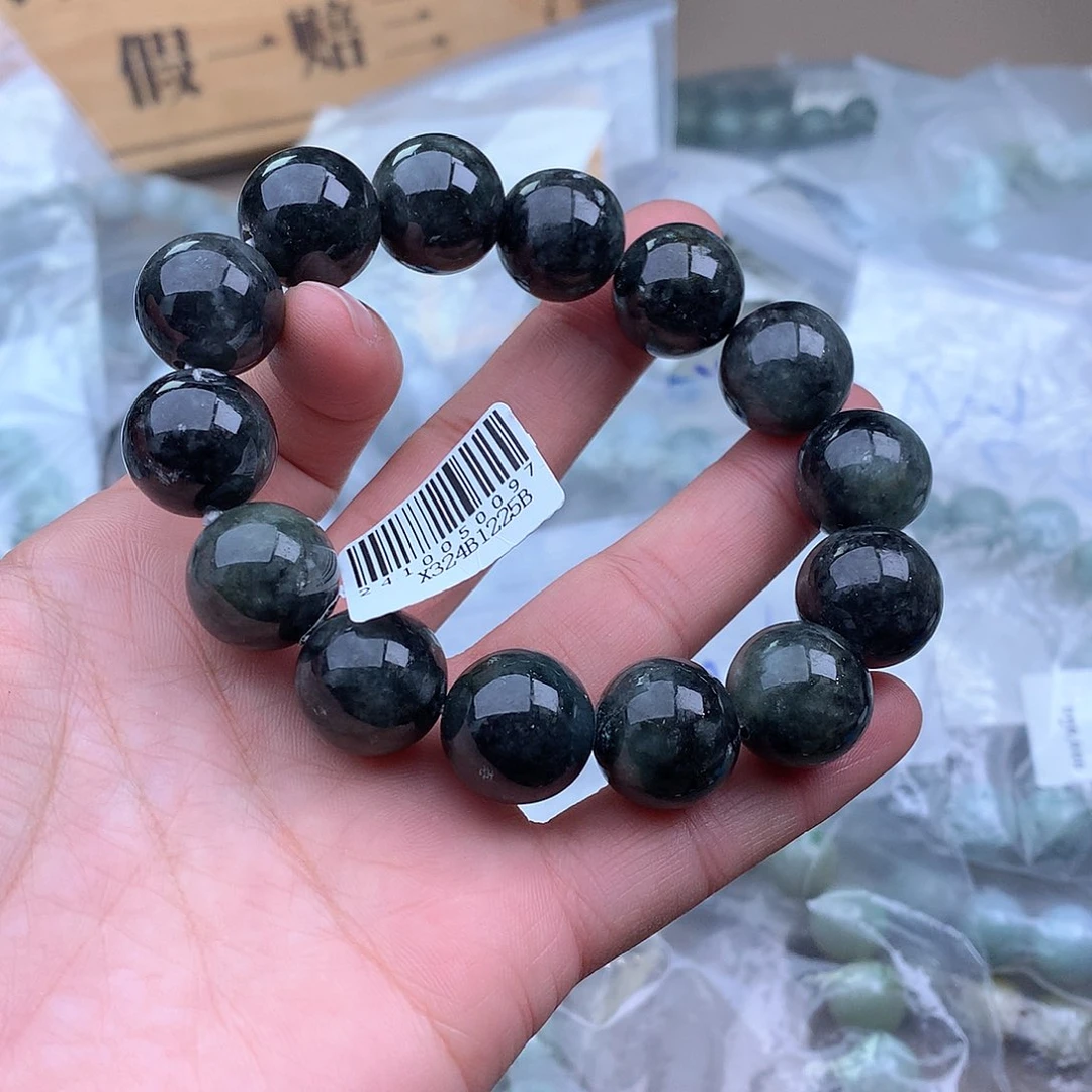 未镶嵌手串定制翡翠