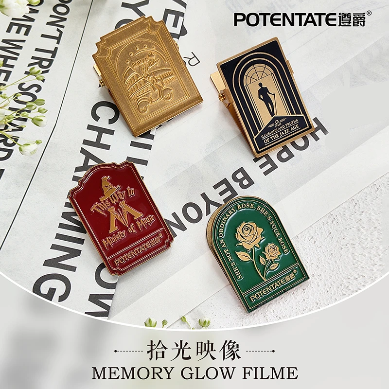 遵爵黄铜夹子小王子水彩纸胡桃木黄铜画板整木金属夹票据夹手帐本